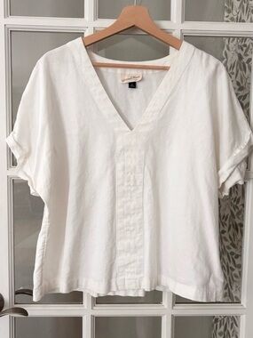 UNIVERSAL THREAD Linen V-Neck Top Sz XXL